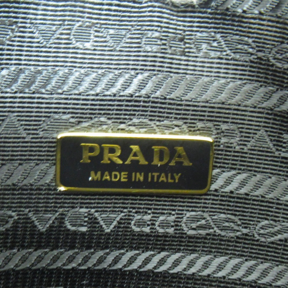 PRADA Shoulder bag with chain Black Safiano leather 1BC543VDOZNZVF0002 - Picture 6 of 9
